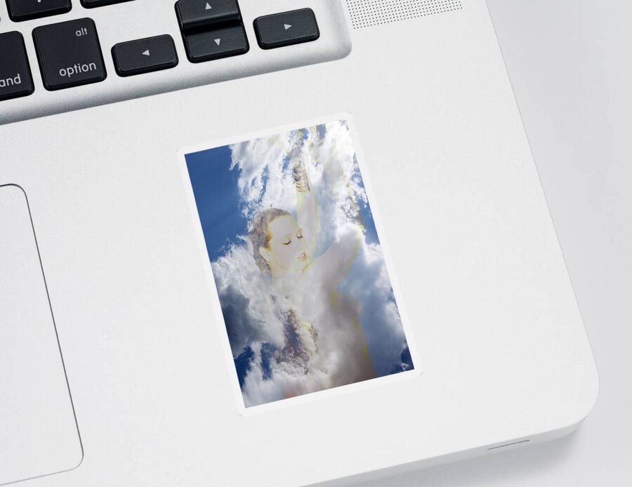 Nymph Sticker featuring the photograph Cloud Dancer by Richard Henne
