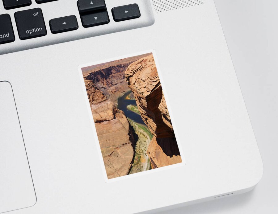 Arizona Sticker featuring the photograph Colorado River at Horseshoe Bend by Mike McGlothlen