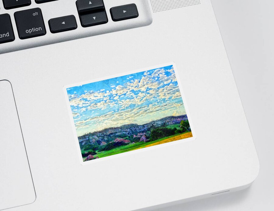 Mountains Sticker featuring the photograph Colorado Skies 1 by Angelina Tamez