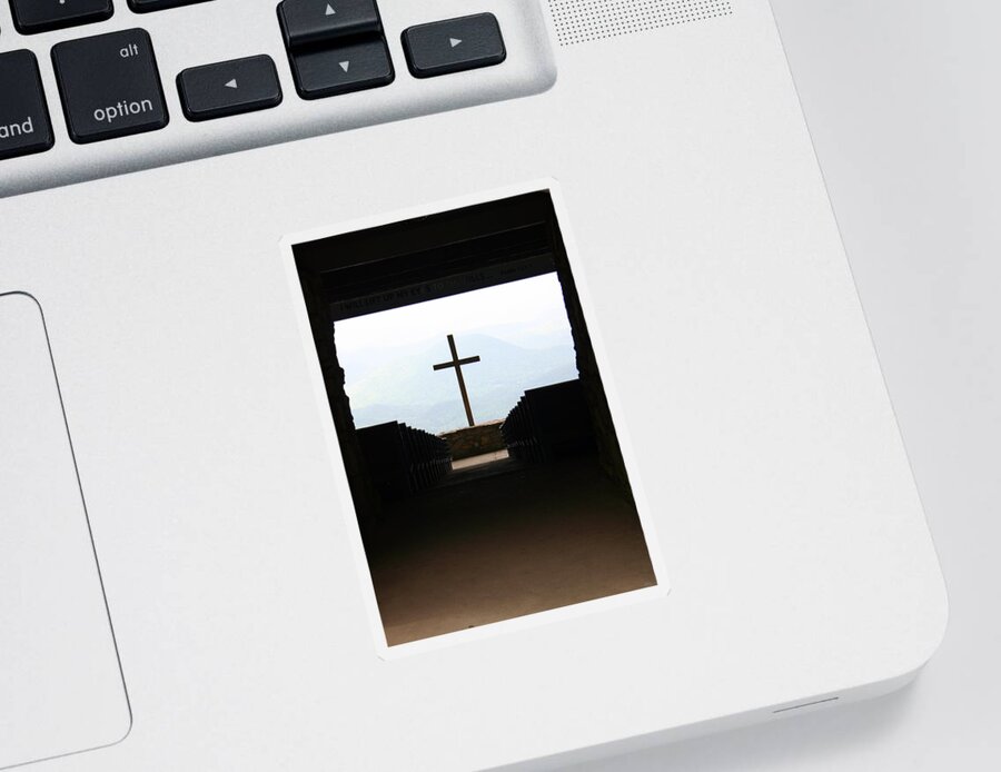 Pretty Place Sticker featuring the photograph Cross 1 by Kelly Hazel
