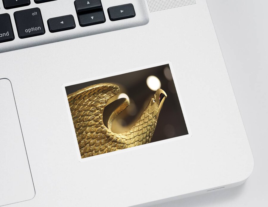 Golden Eagle Sticker featuring the photograph Golden Eagle by Mike McGlothlen
