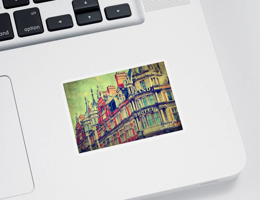 Yhun Suarez Sticker featuring the photograph Grand Hotel by Yhun Suarez