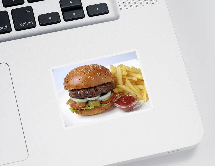 Hamburger Sticker by Ilan Amihai - Pixels