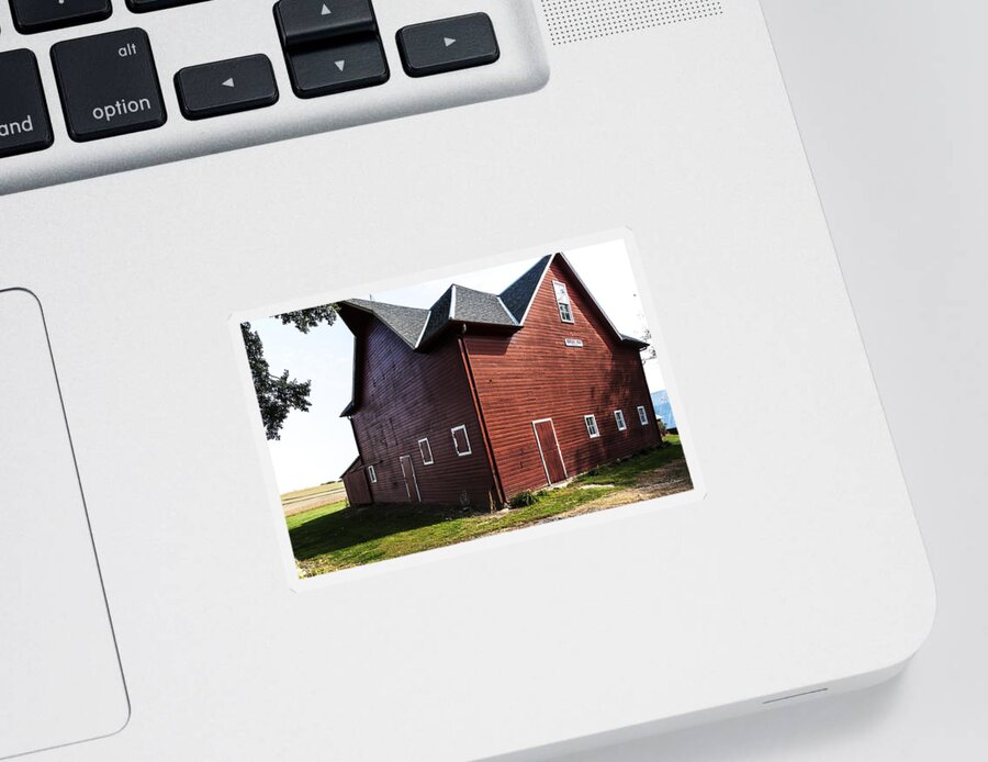 Barns Sticker featuring the photograph Heflin Barn by Ed Peterson
