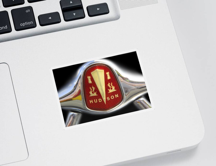 Hudson Sticker featuring the photograph Hudson Grill Ornament by Mike McGlothlen