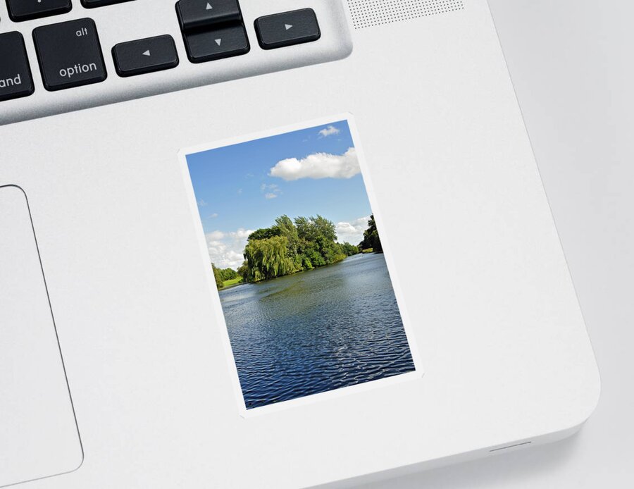 Water Sticker featuring the photograph Markeaton Park Lake - Derby by Rod Johnson