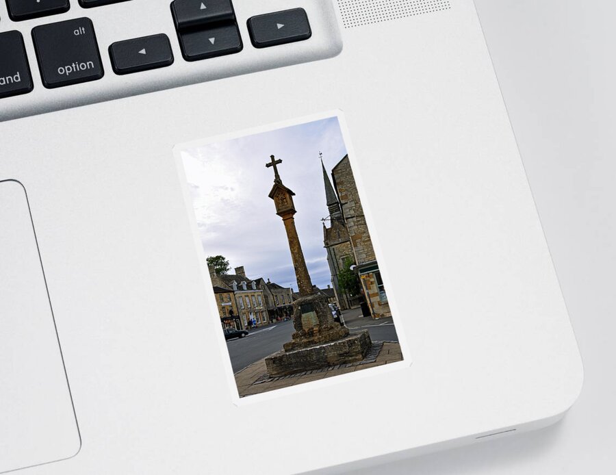 The Cotswolds Sticker featuring the photograph Market Cross - Stow-on-the-Wold by Rod Johnson