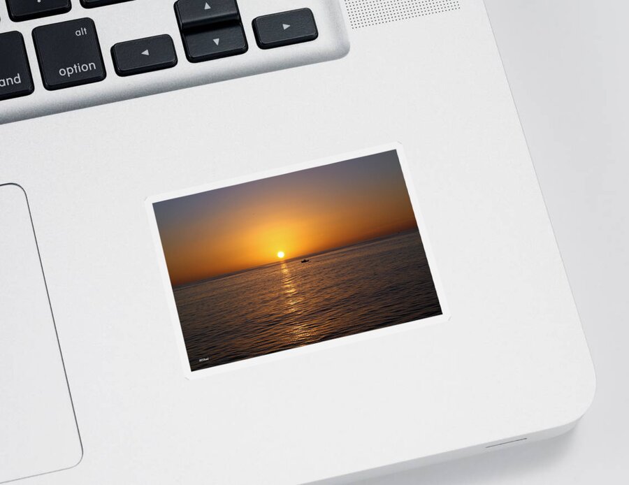 Naples Sticker featuring the photograph Naples Florida Sunset over the Gulf by Ronald Reid
