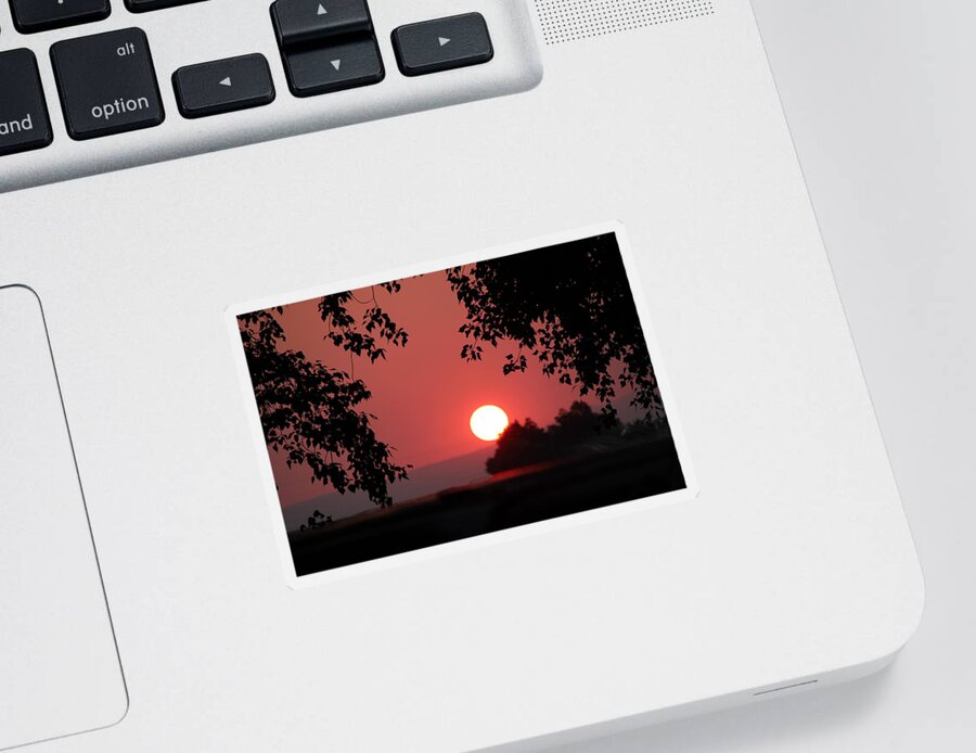 Sunset Sticker featuring the photograph Oregon Sunset by Jo Sheehan