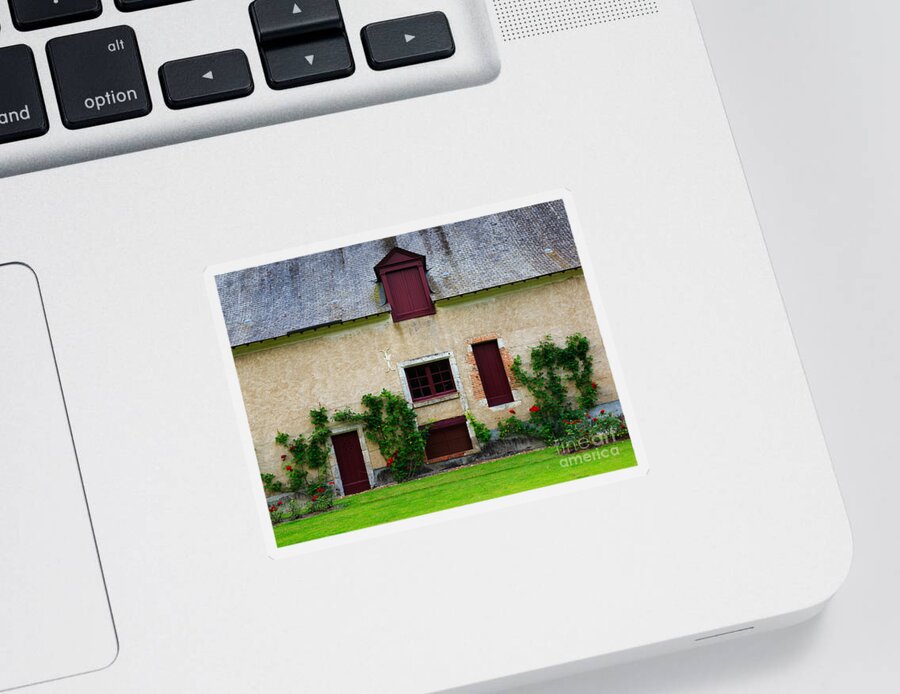 Outbuildings Sticker featuring the photograph Outbuildings of Chateau Cheverny by Louise Heusinkveld