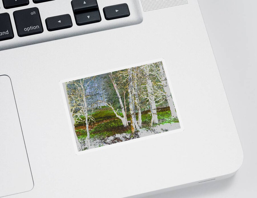 Forest Sticker featuring the photograph Peaceful Meadow by Marie Jamieson