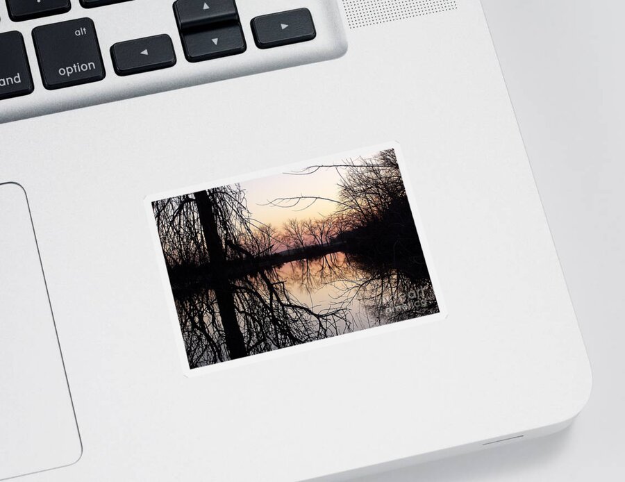 Sunset Sticker featuring the photograph Reflections by Dorrene BrownButterfield