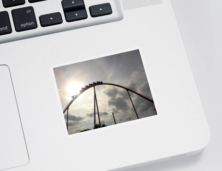 Roller Coaster Sticker featuring the photograph Rise and Shine by Stacy C Bottoms