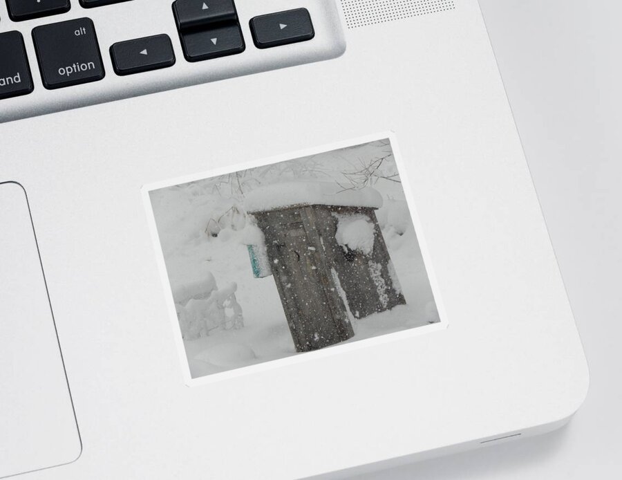 Snow Sticker featuring the photograph Snow Storm In The Country by Kim Galluzzo