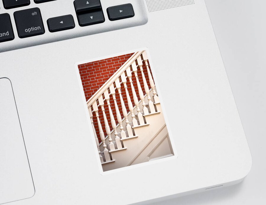 Architecture Sticker featuring the photograph Stair case by Tom Gowanlock
