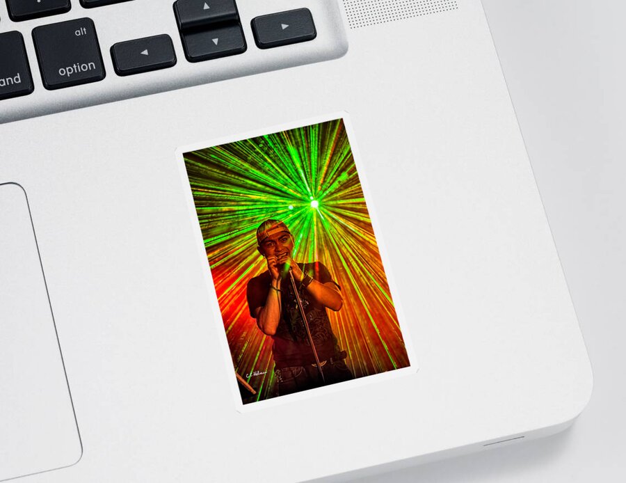 Music Sticker featuring the photograph Star Burst by Christopher Holmes