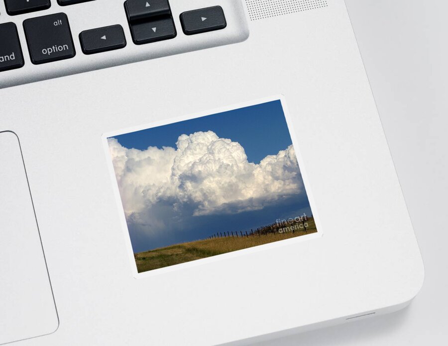 Clouds Sticker featuring the photograph Storm's A Brewin' by Dorrene BrownButterfield