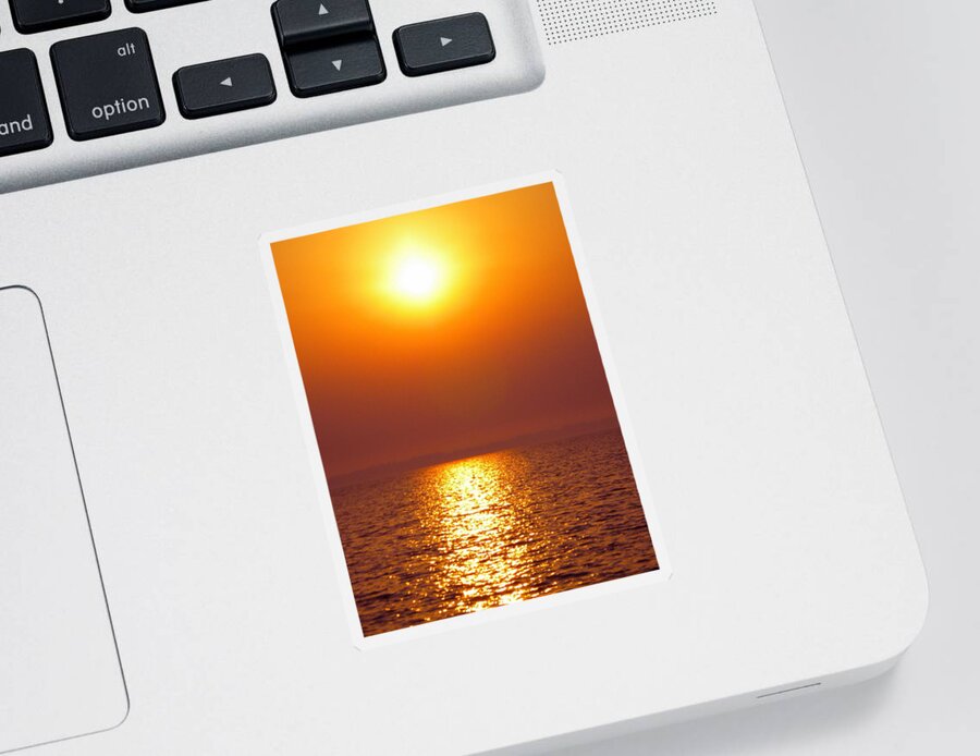 Colette Sticker featuring the photograph Sunset Denmark by Colette V Hera Guggenheim