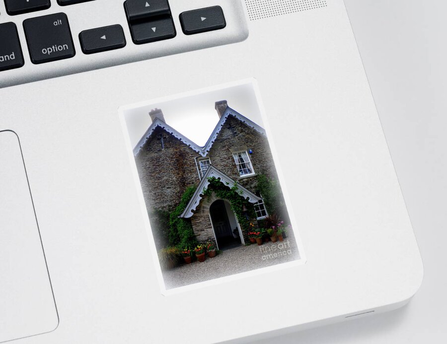 The Old Rectory Sticker featuring the photograph The Old Rectory at St. Juliot by Lainie Wrightson