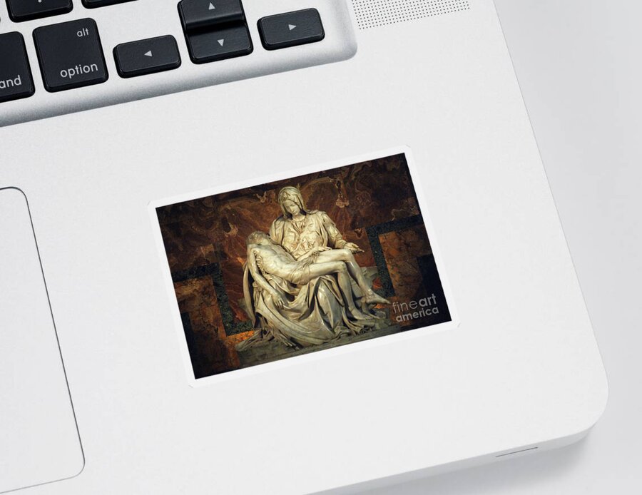  Italy Sticker featuring the photograph The Pieta by Bob Christopher