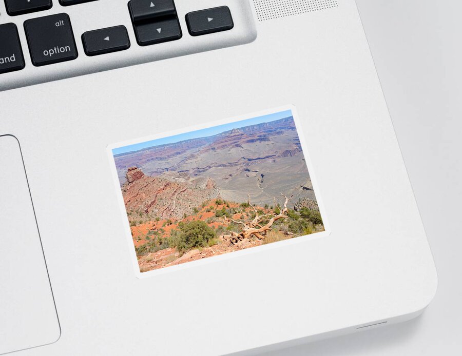 View Sticker featuring the photograph View from the South Kaibab Trail II by Julie Niemela