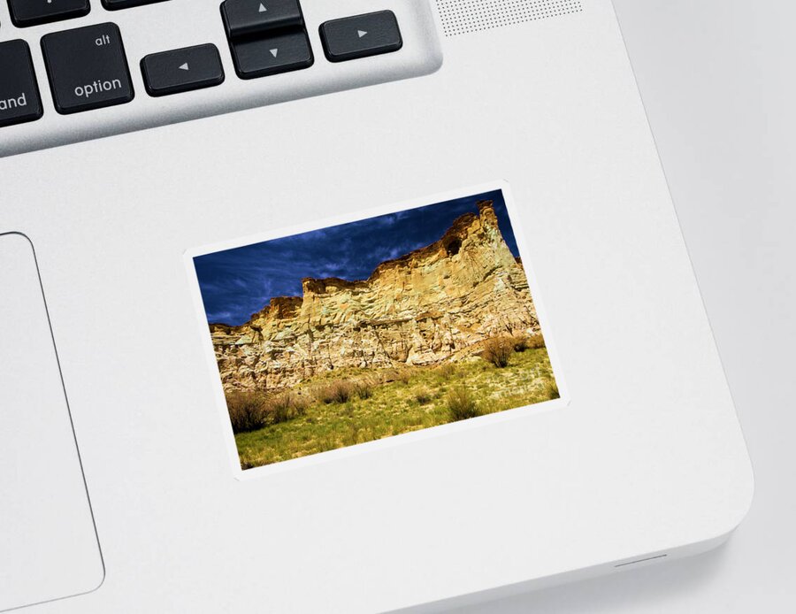 Wahweap Hoodoos Sticker featuring the photograph Wahweap Cliff by Adam Jewell
