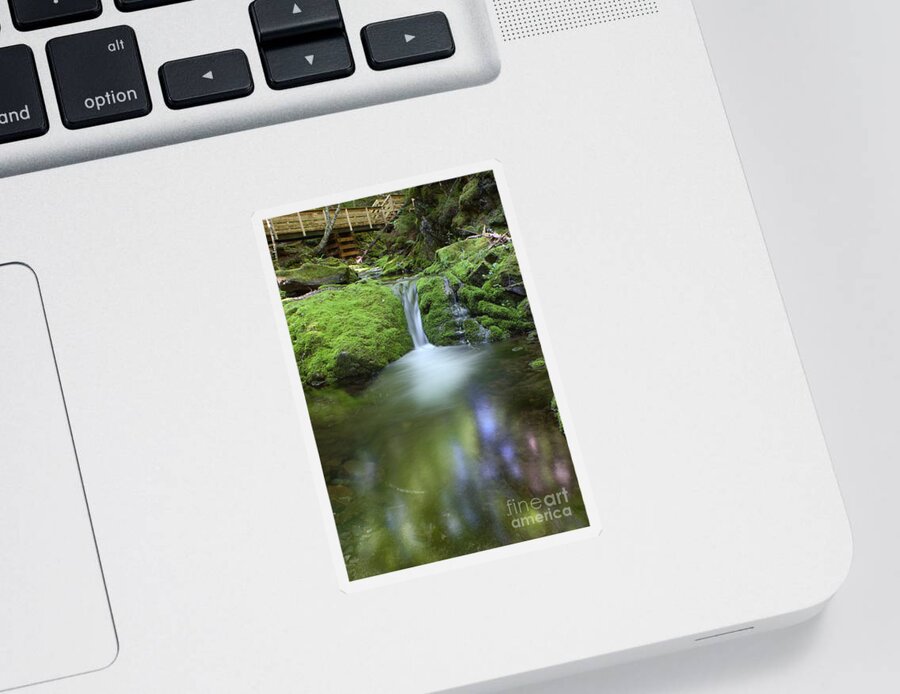 Waterfall Sticker featuring the photograph Waterfall by Ted Kinsman