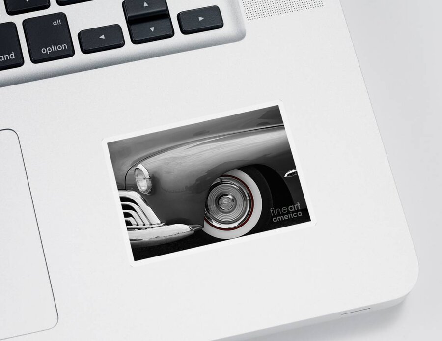 Transportation Sticker featuring the photograph Wide Whitewalls by Dennis Hedberg