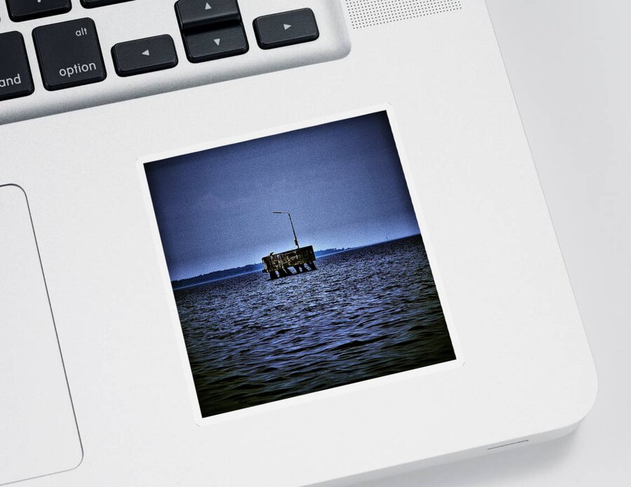 Lehtokukka Sticker featuring the photograph The Dock of Loneliness by Jouko Lehto