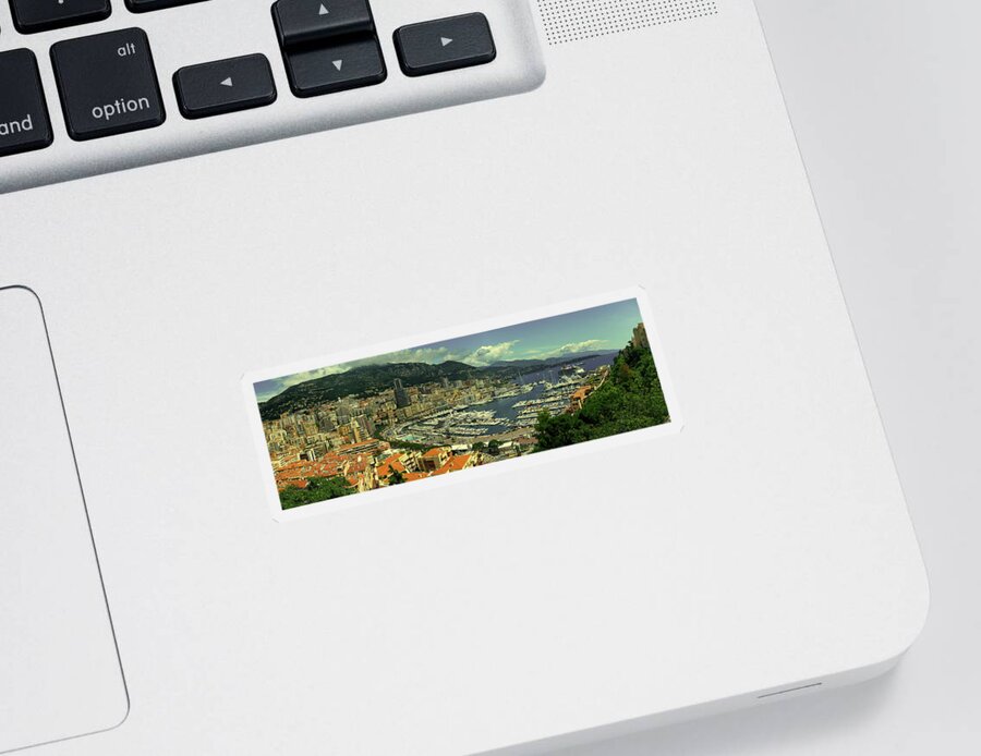 Monte Carlo Sticker featuring the photograph A View Of Monte Carlo #1 by Mountain Dreams
