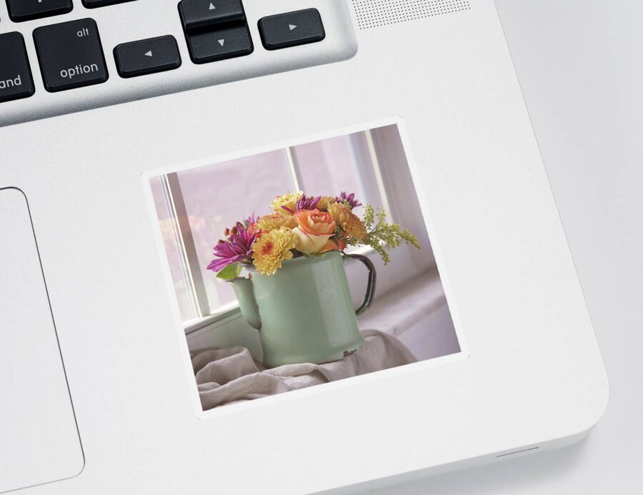 Flowers Sticker featuring the photograph Autumn Bouquet -2 by Kim Hojnacki