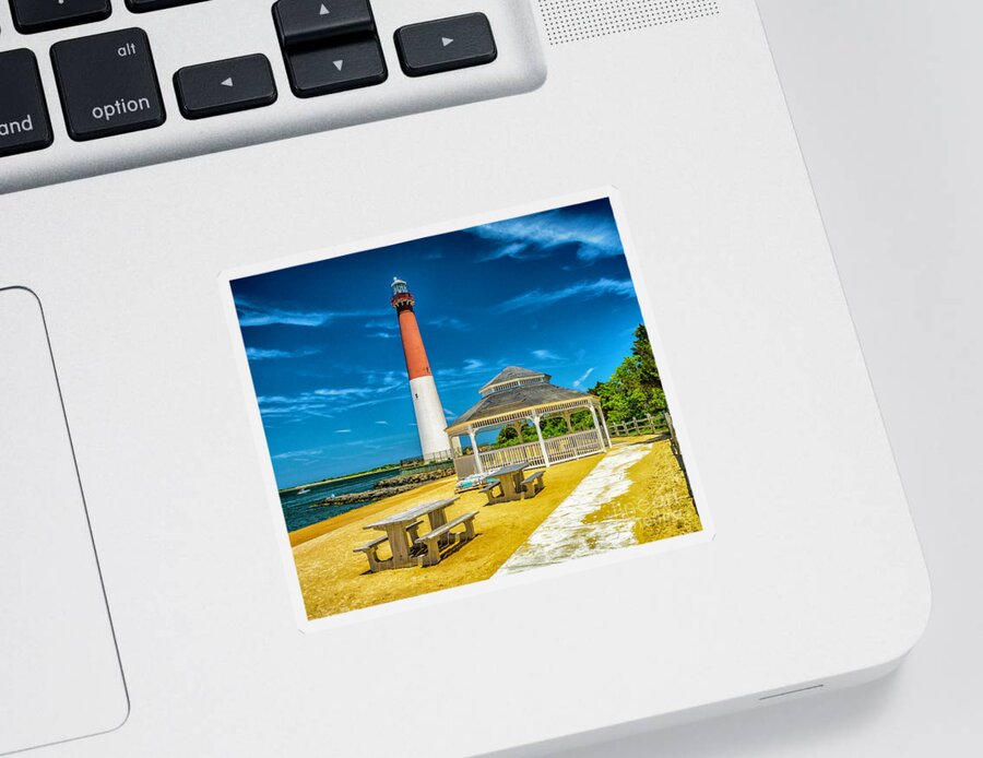 Atlantic Coast Sticker featuring the photograph Barnegat Lighthouse Park #1 by Nick Zelinsky Jr