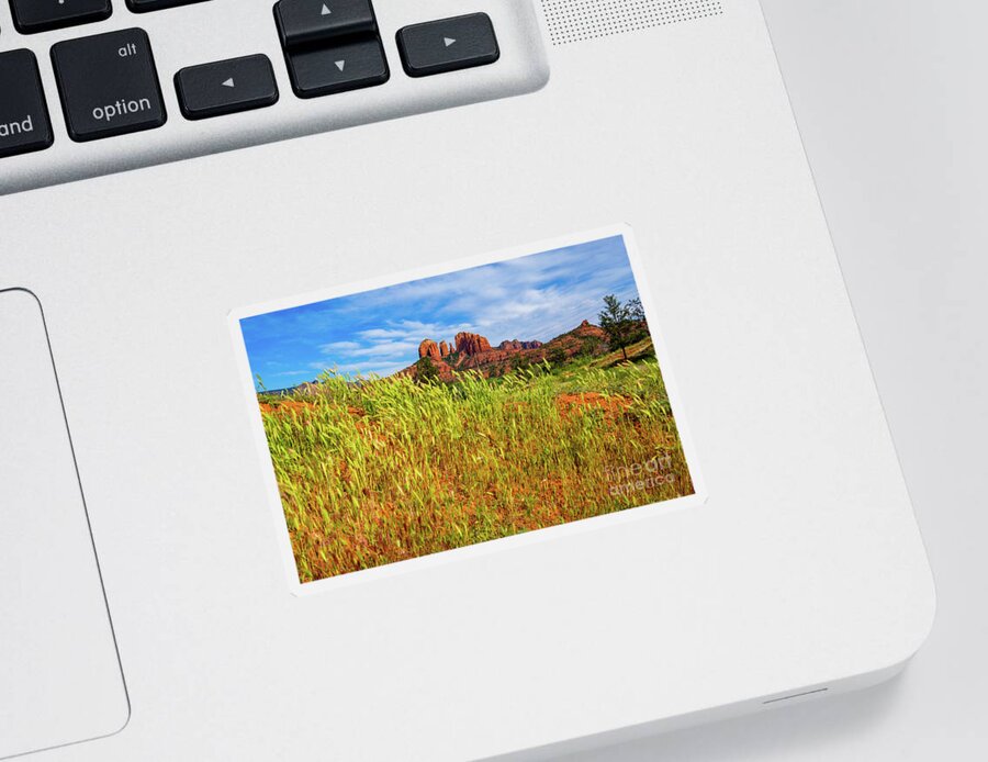 Arizona Sticker featuring the photograph Beautiful Sedona Landscape #1 by Raul Rodriguez