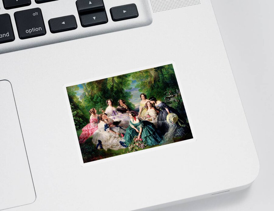 Empress Eugenie Surrounded by her Ladies in Waiting Zip Pouch by Franz  Xaver Winterhalter - Pixels Merch
