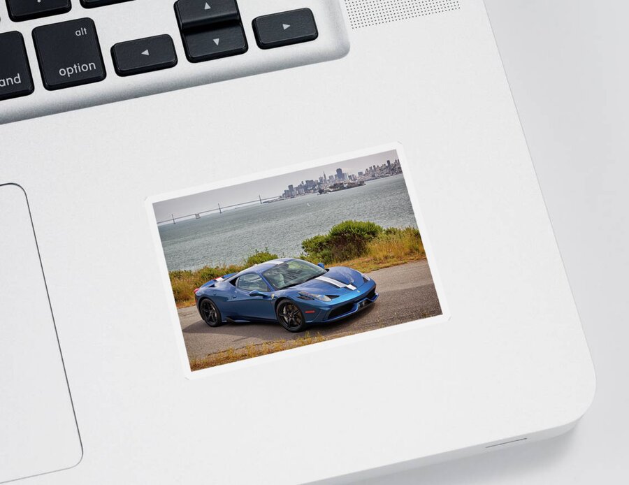 F12 Sticker featuring the photograph #Ferrari #Speciale #Print #1 by ItzKirb Photography