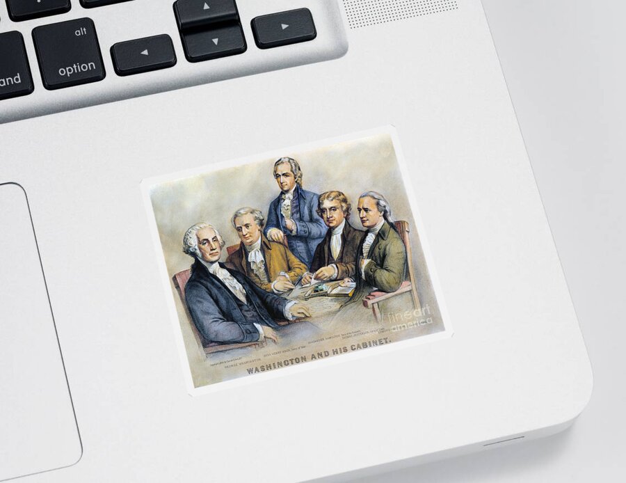 1790s Sticker featuring the photograph George Washington #1 by Granger