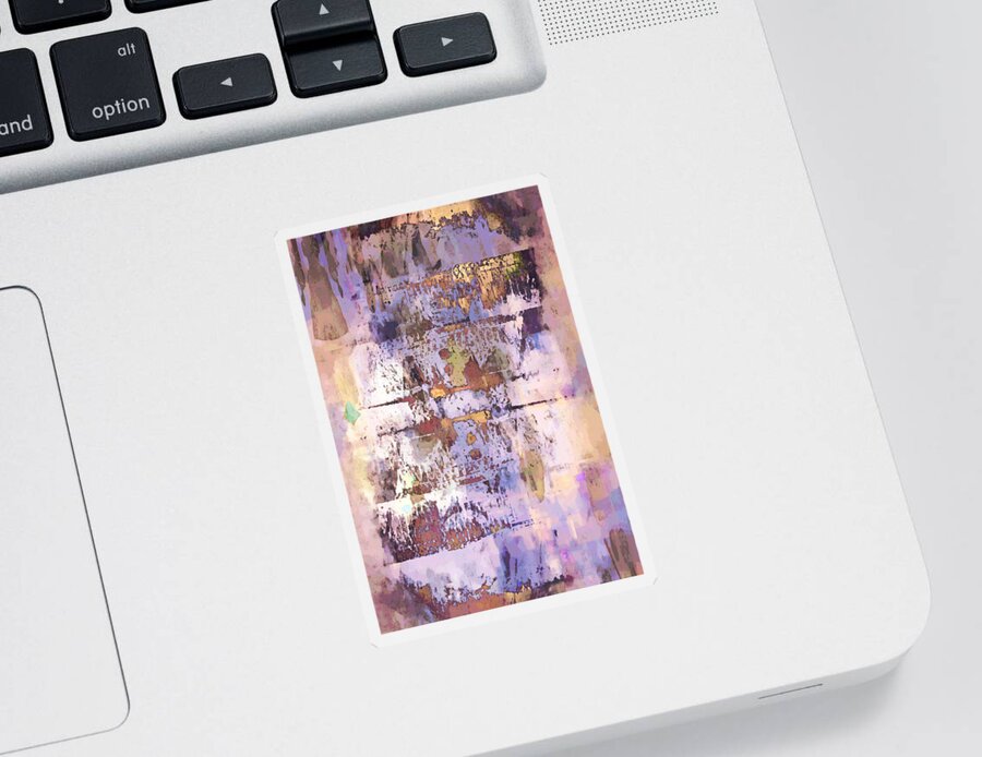 Abstract Sticker featuring the photograph Grungy abstract #1 by Tom Gowanlock