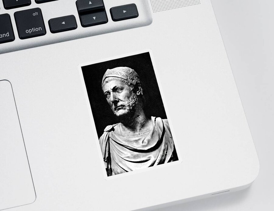 History Sticker featuring the photograph Hannibal, Carthaginian Military by Photo Researchers