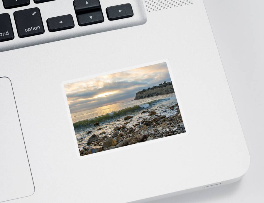 Outdoor Sticker featuring the photograph Lunada Bay #2 by Ed Clark