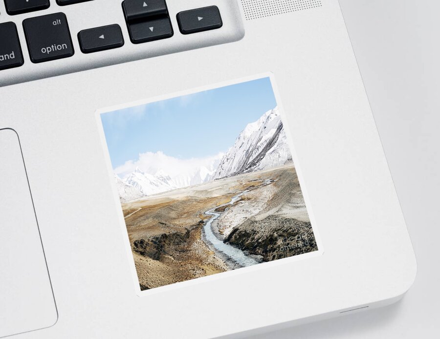 Active Sticker featuring the photograph Mount Everest #1 by Setsiri Silapasuwanchai