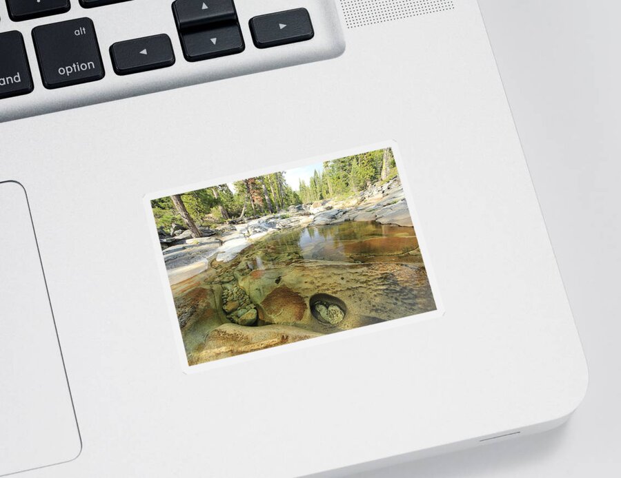 Crystal Basin Sticker featuring the photograph One With Nature #1 by Sean Sarsfield