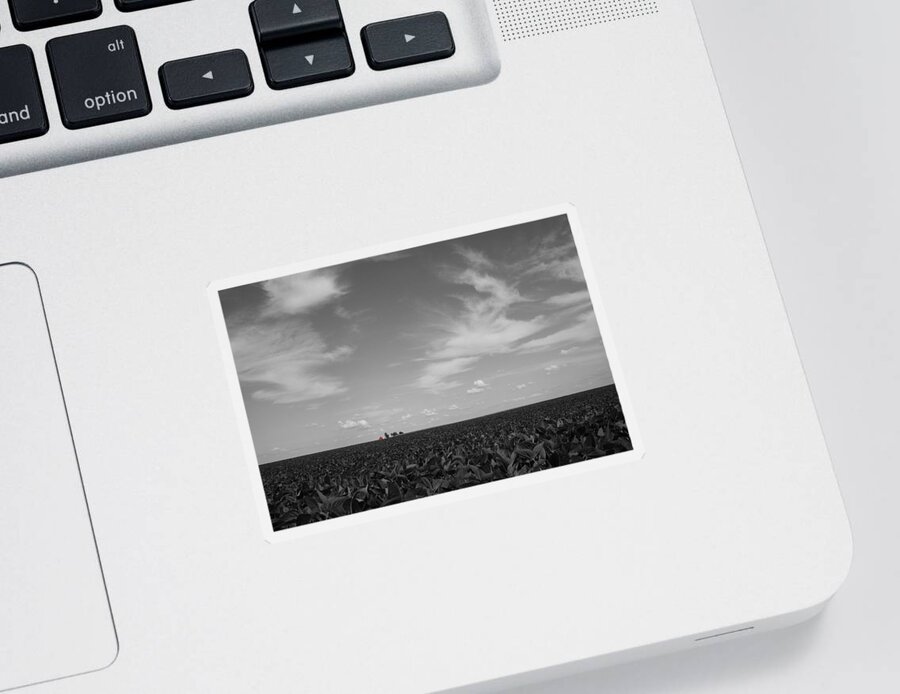 Unique Sticker featuring the photograph Red Island by Dylan Punke
