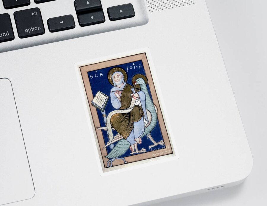 12th Century Sticker featuring the painting Saint John #1 by Granger