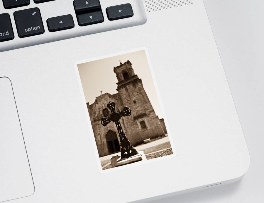 San Antonio Sticker featuring the photograph San Antonio #1 by Sebastian Musial