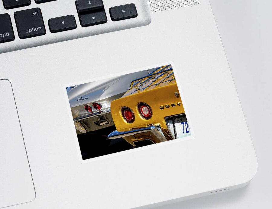 Automotive Sticker featuring the photograph Silver and Gold #1 by Dennis Hedberg