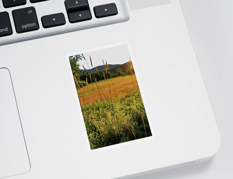 Sunset Sticker featuring the photograph Sunset Field #2 by Doolittle Photography and Art