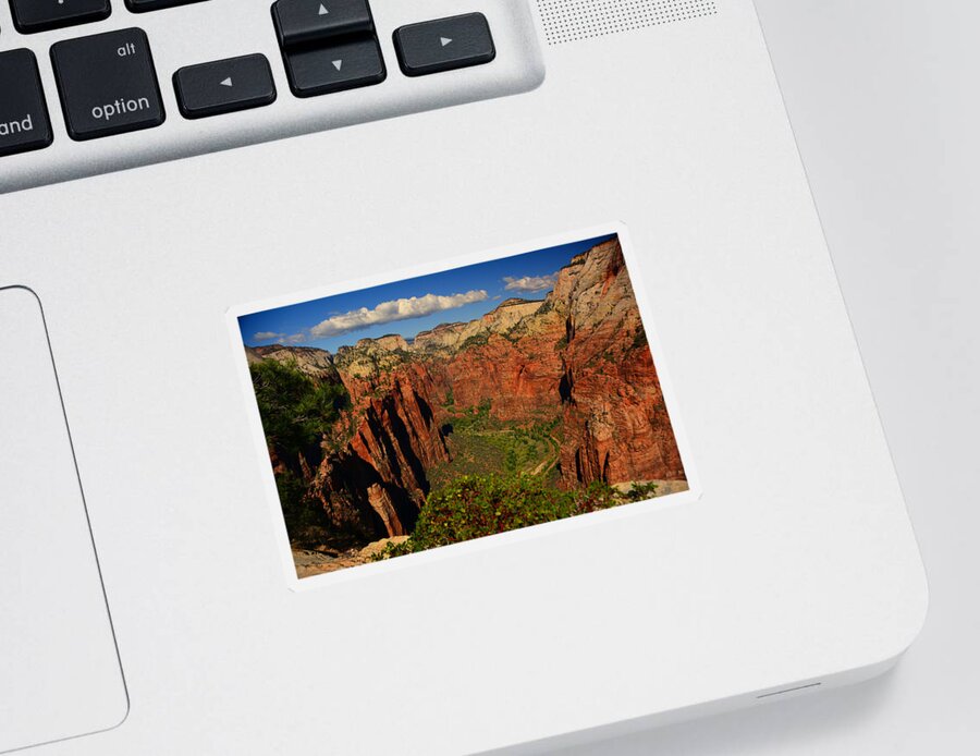 The Virgin River Sticker featuring the photograph The Virgin River #1 by Raymond Salani III