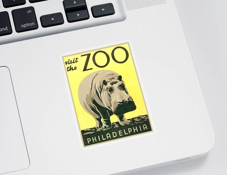 Unknown Sticker featuring the digital art Visit The Zoo #1 by Unknown