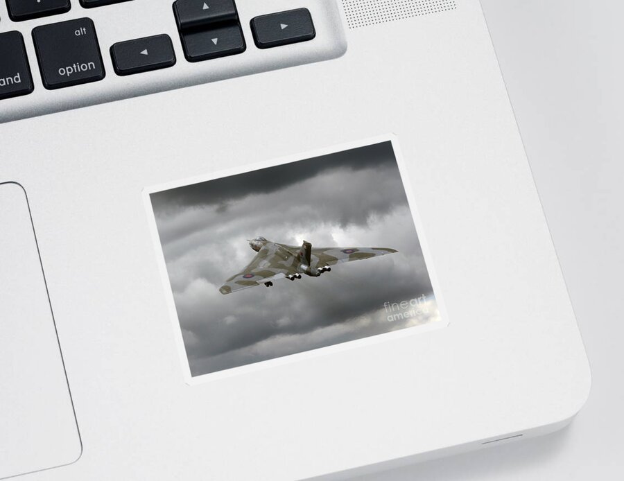 Avro Vulcan Sticker featuring the photograph Vulcan to the sky #1 by Ang El