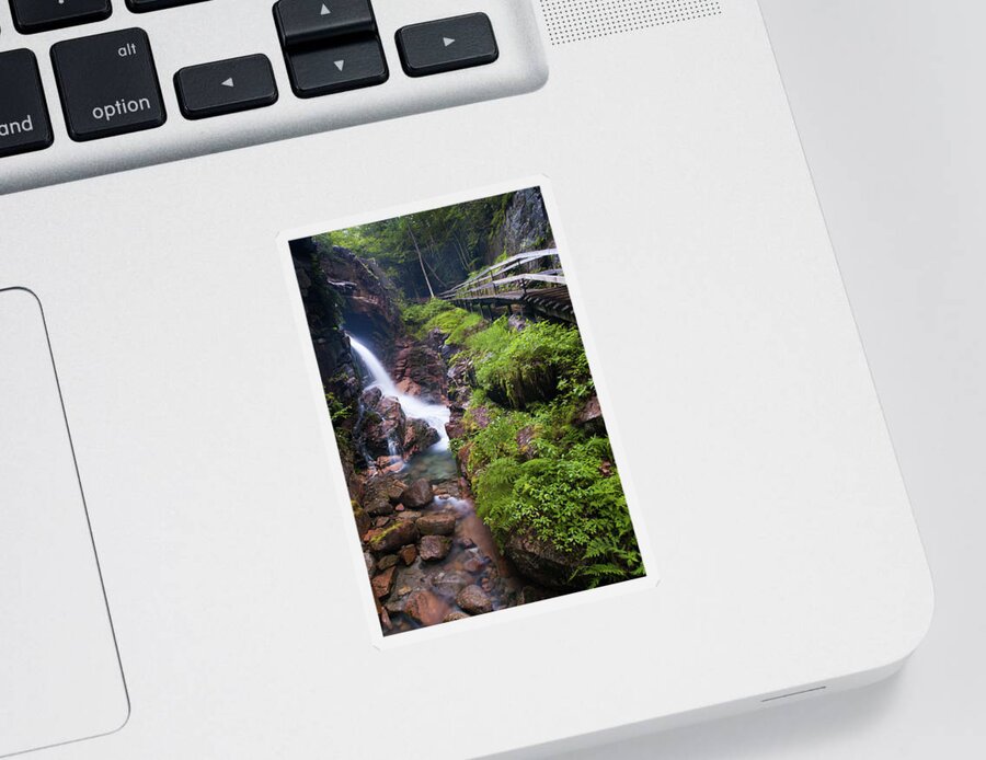 East Coast Sticker featuring the photograph Waterfall #1 by Sebastian Musial